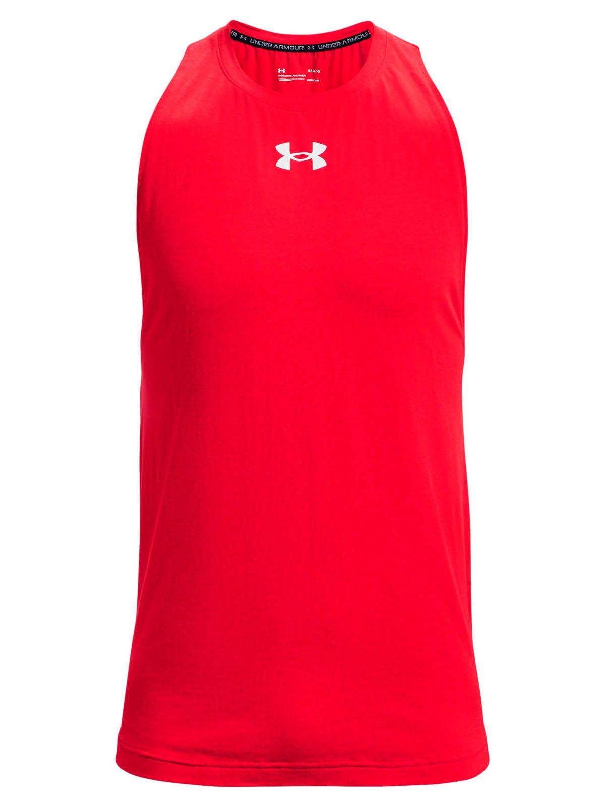 Polera sin mangas de Basqueball  hombre Zone rojo -0