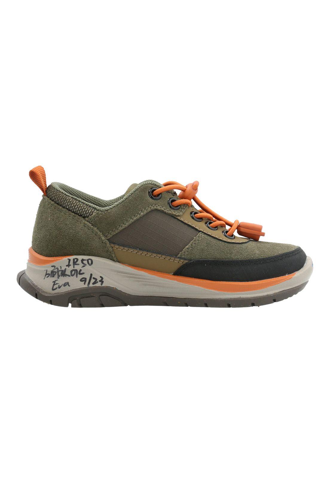 Zapatilla Cuero Irving Niño Verde-0