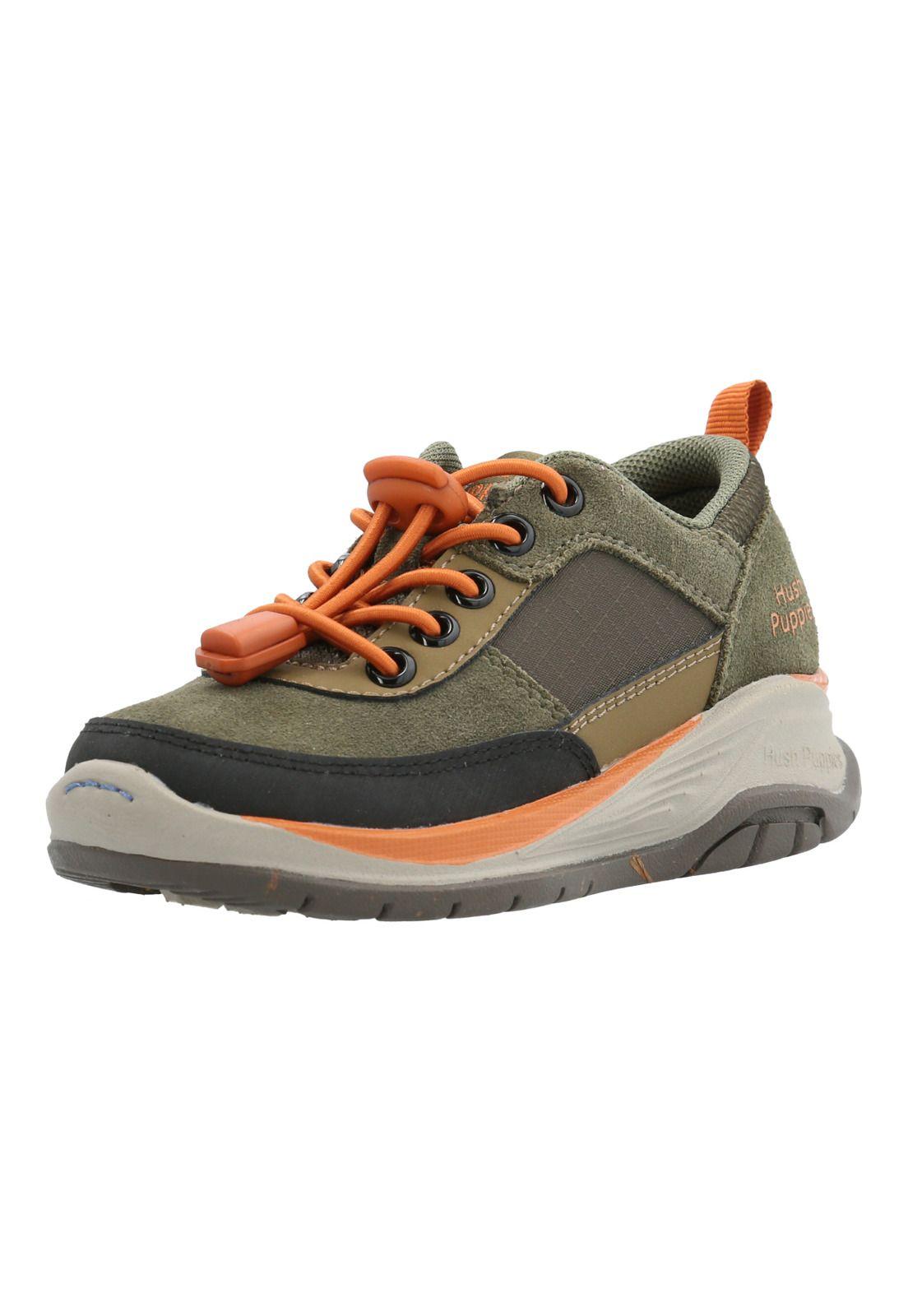 Zapatilla Cuero Irving Niño Verde-4