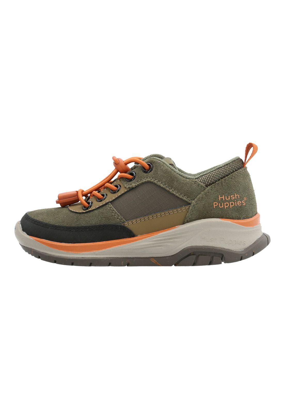 Zapatilla Cuero Irving Niño Verde-5