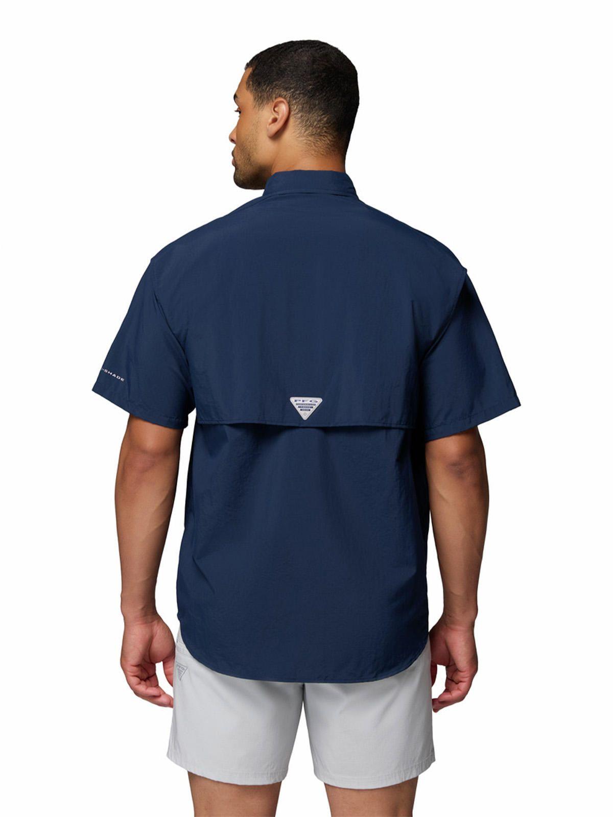 Camisa Manga Corta Hombre Bahama II Azul-4