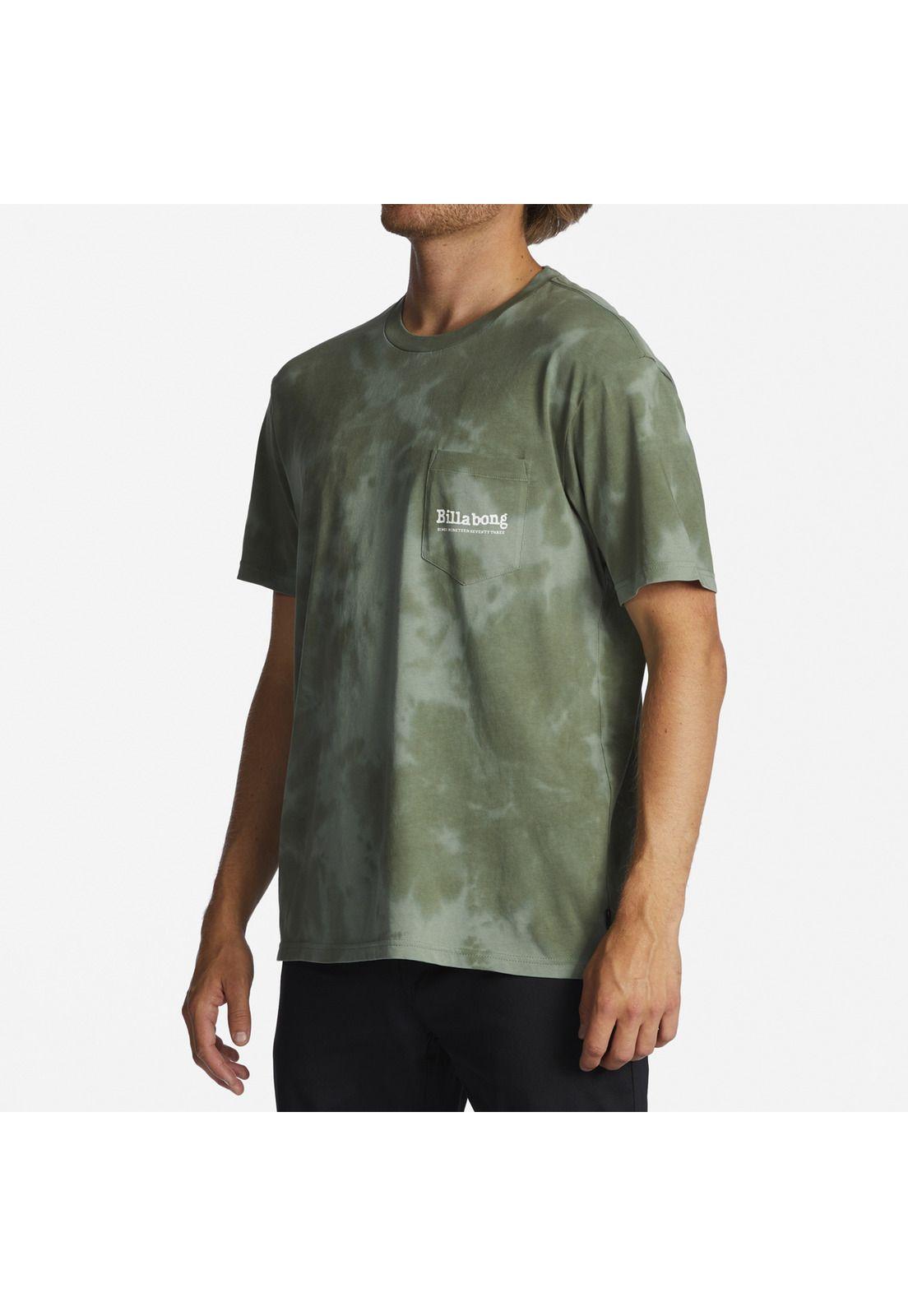 Polera M/C Hombre Pocket Wash M Verde-1