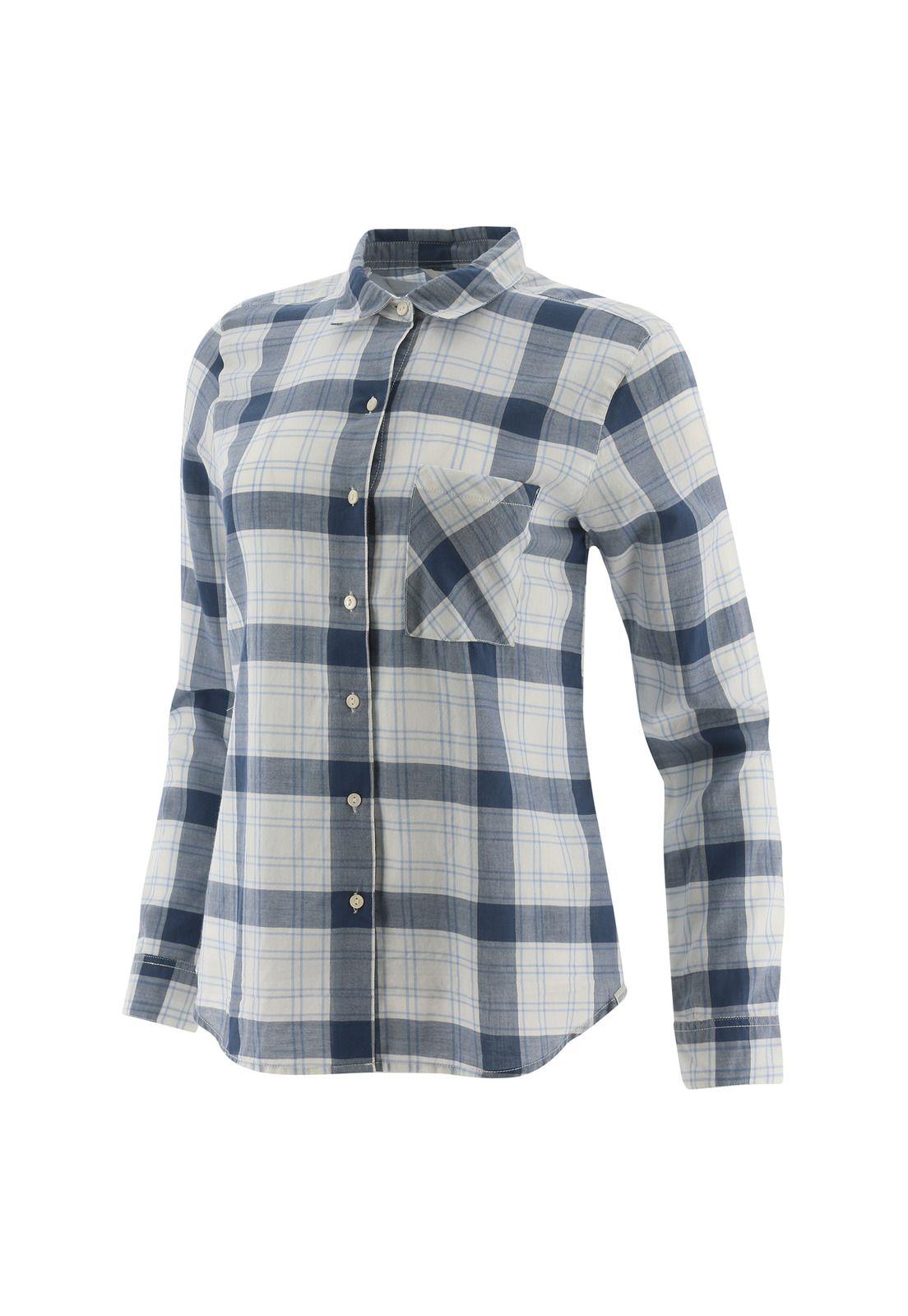 Blusa M/L Mujer Foundation L/S Plaid Multicolor-0