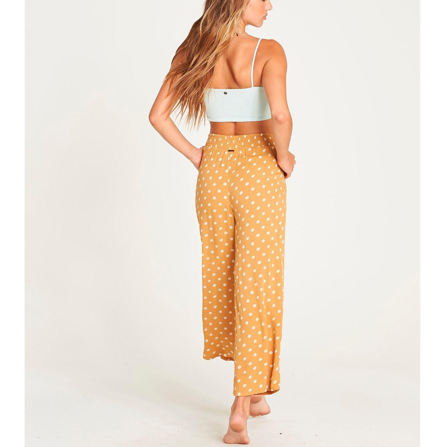 Pantalon Mujer Cut Through Amarillo-3