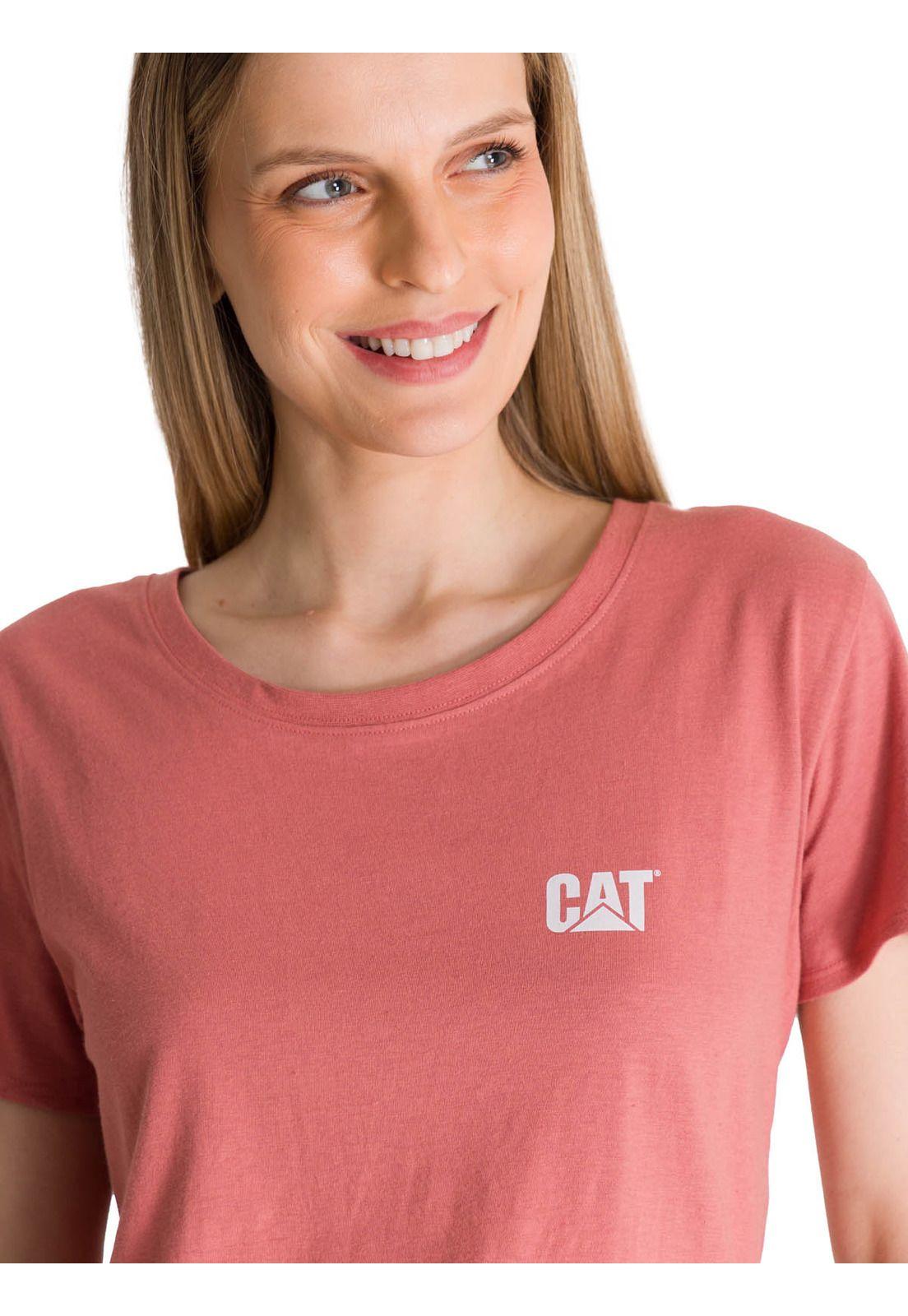 Polera Manga Corta Mujer Logo Terracota-5