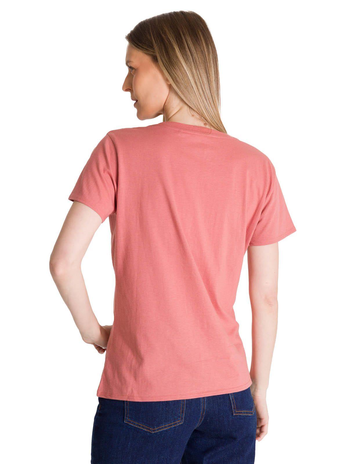 Polera Manga Corta Mujer Logo Terracota-4