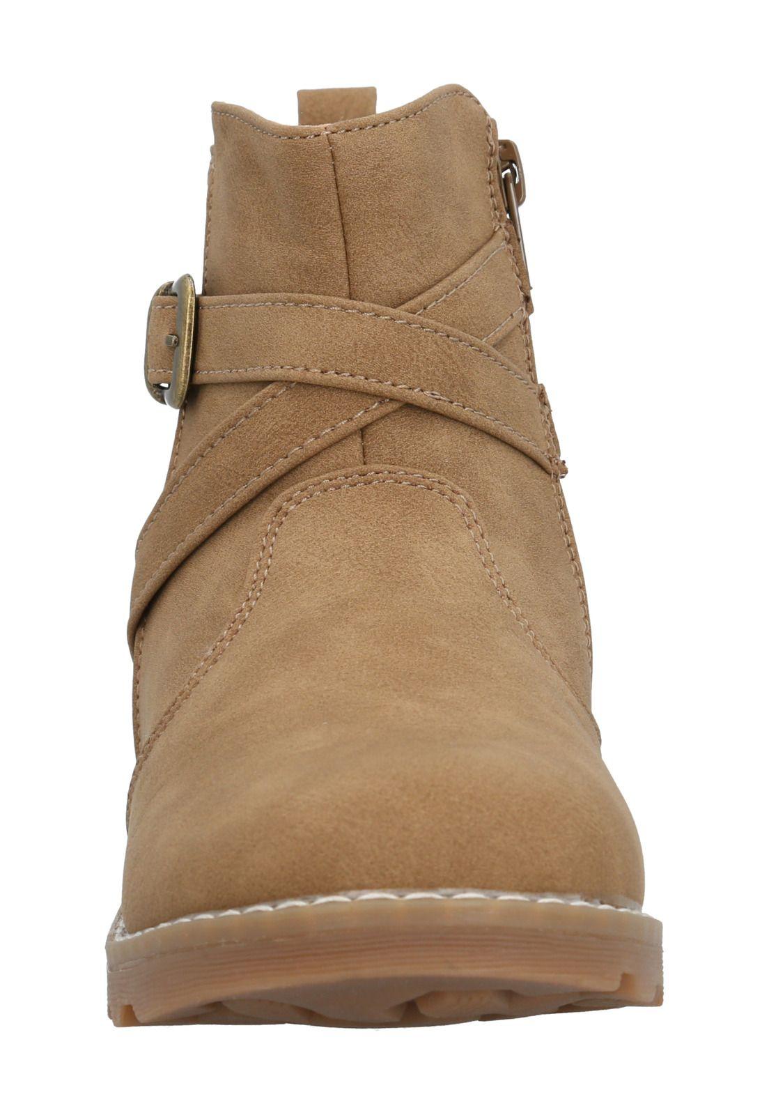 Botín Justina Niña Camel-3