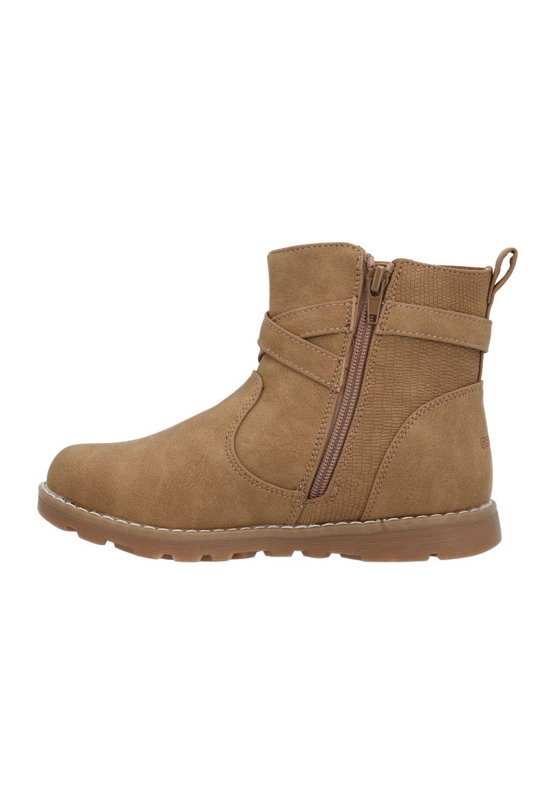 Botín Justina Niña Camel-5