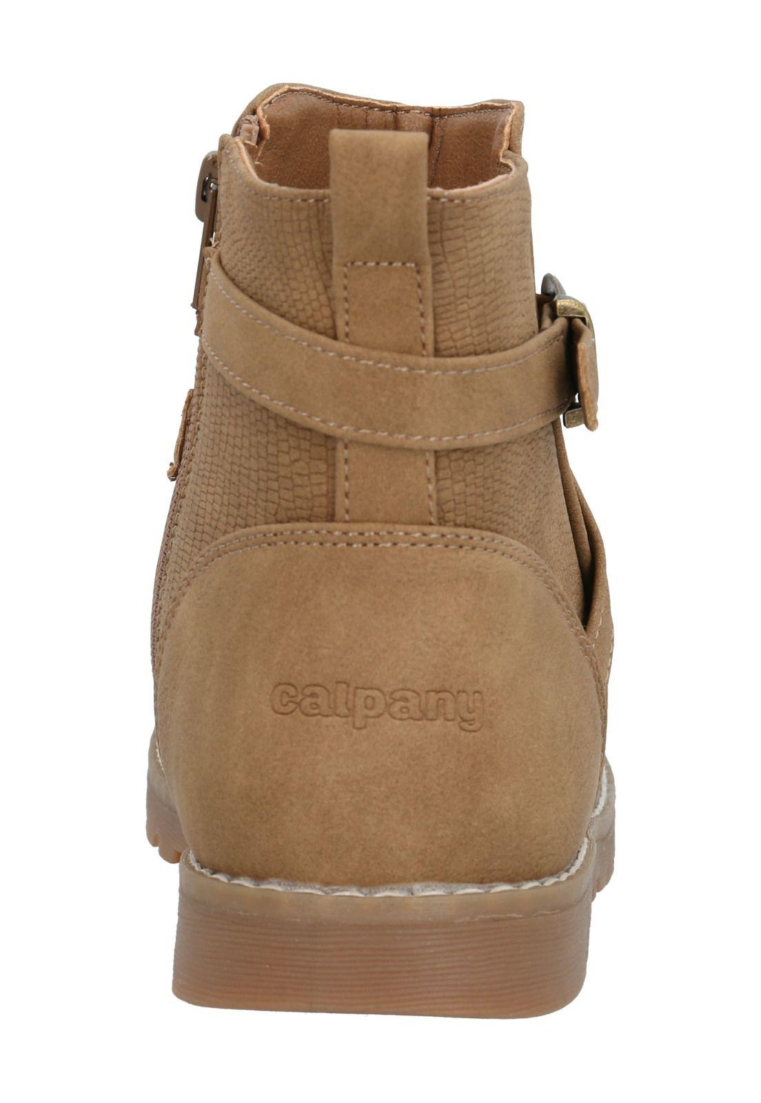 Botín Justina Niña Camel-6