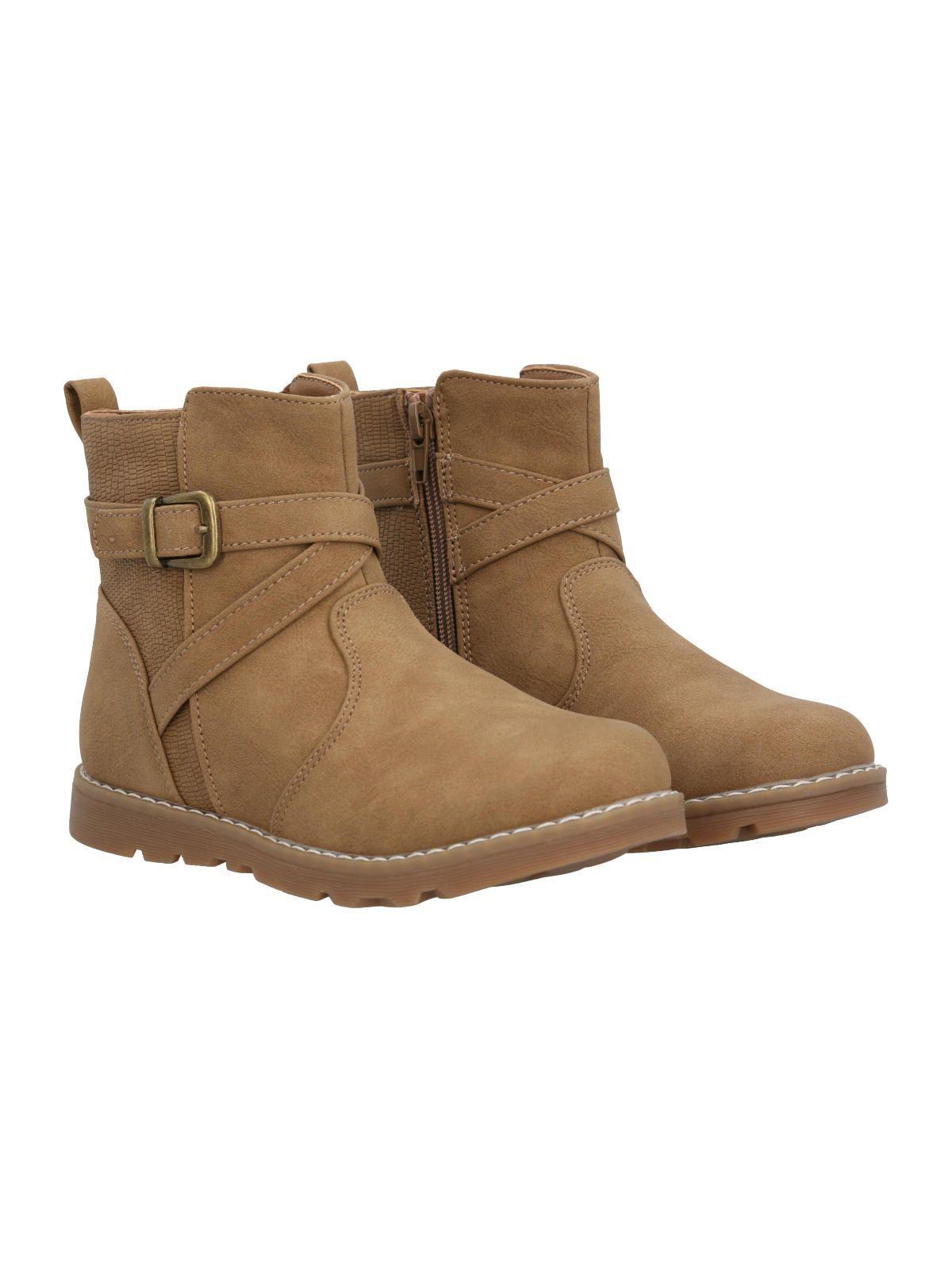 Botín Justina Niña Camel-7