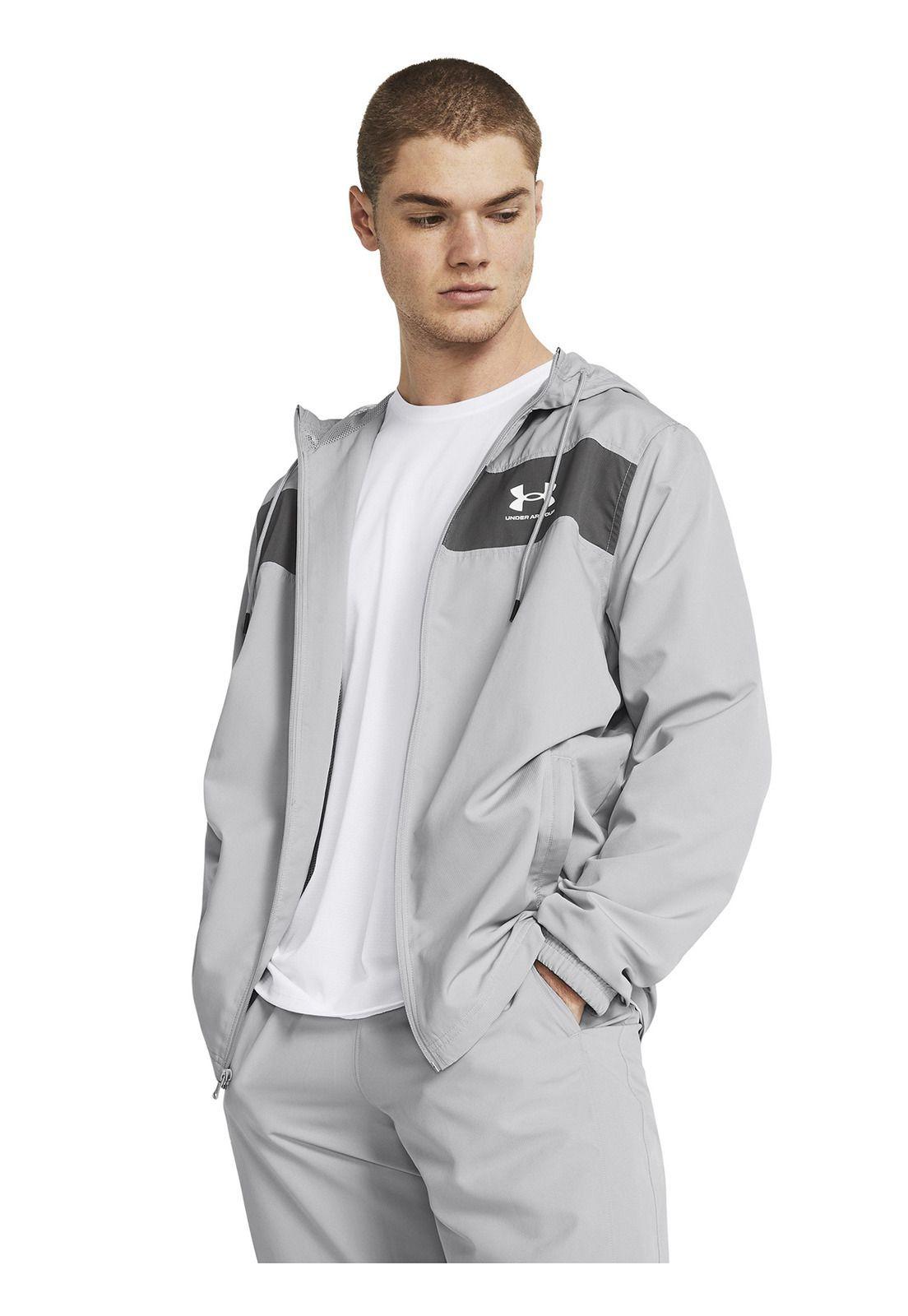 Chaqueta cortav UA Sportstyle hombre Gris-3
