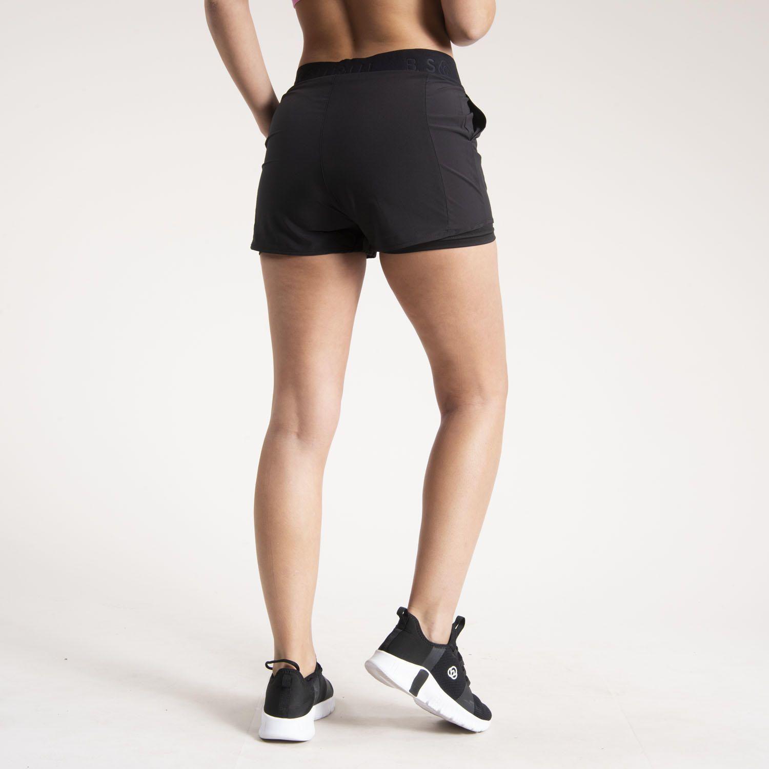 Short Mujer Escocia W/Inner Legg Negro-2