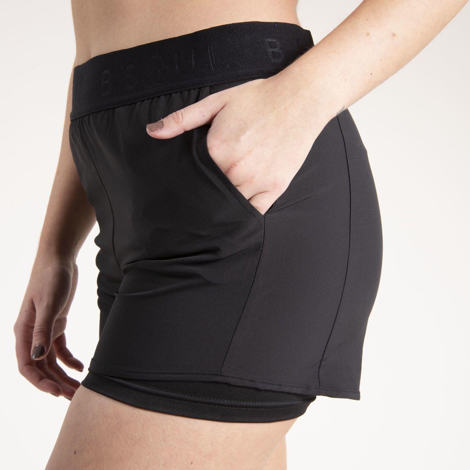 Short Mujer Escocia W/Inner Legg Negro-4