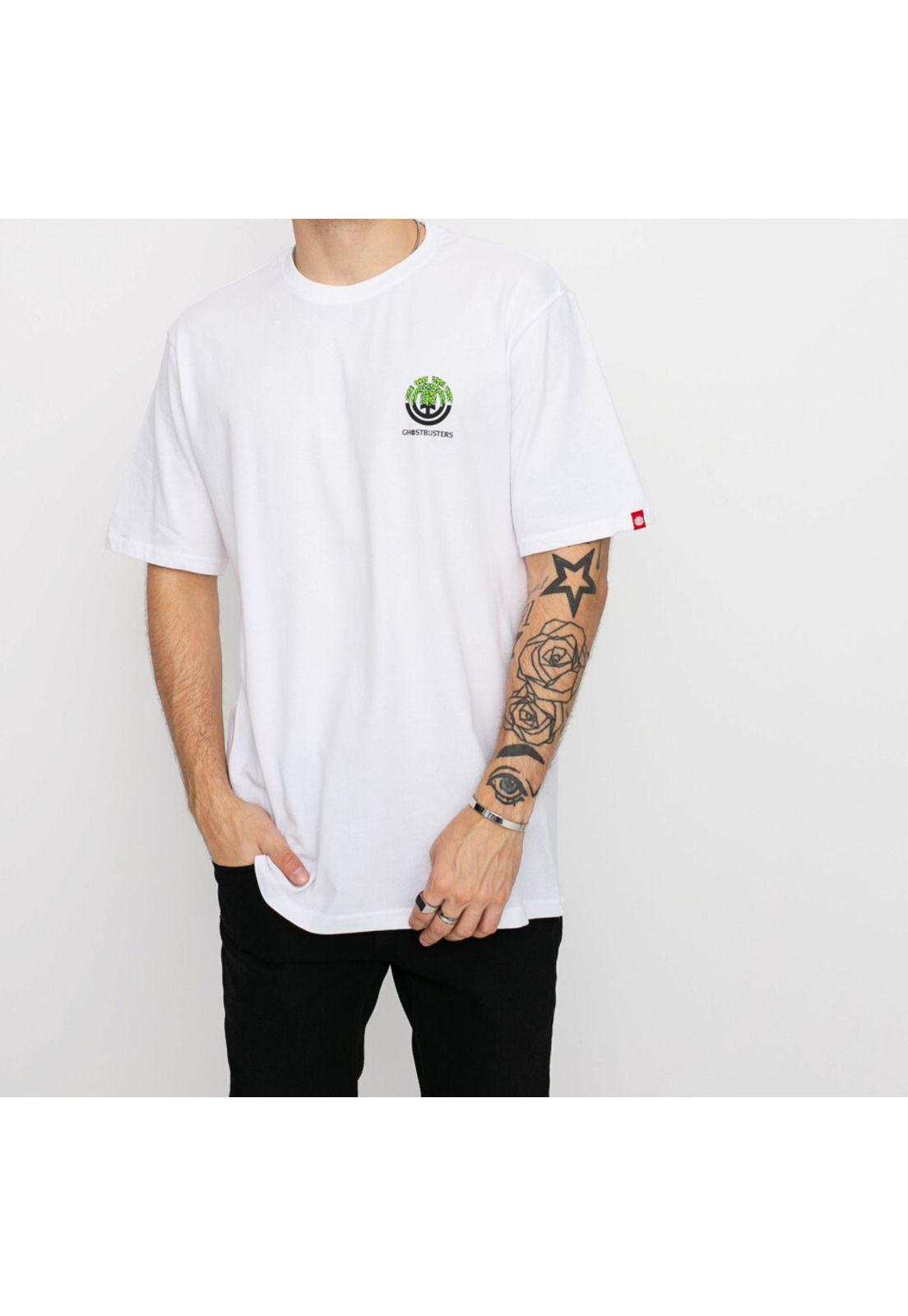 Polera M/C Proton Seal Ss Blanco Hombre Element-1
