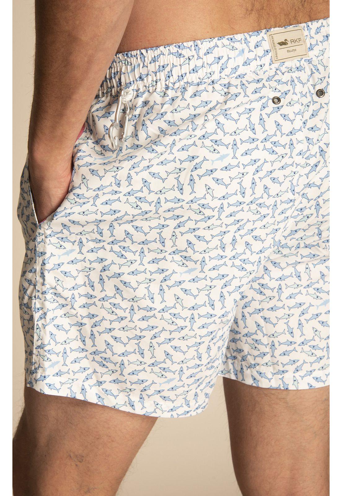Traje de Baño Hombre Izam Blanco-4