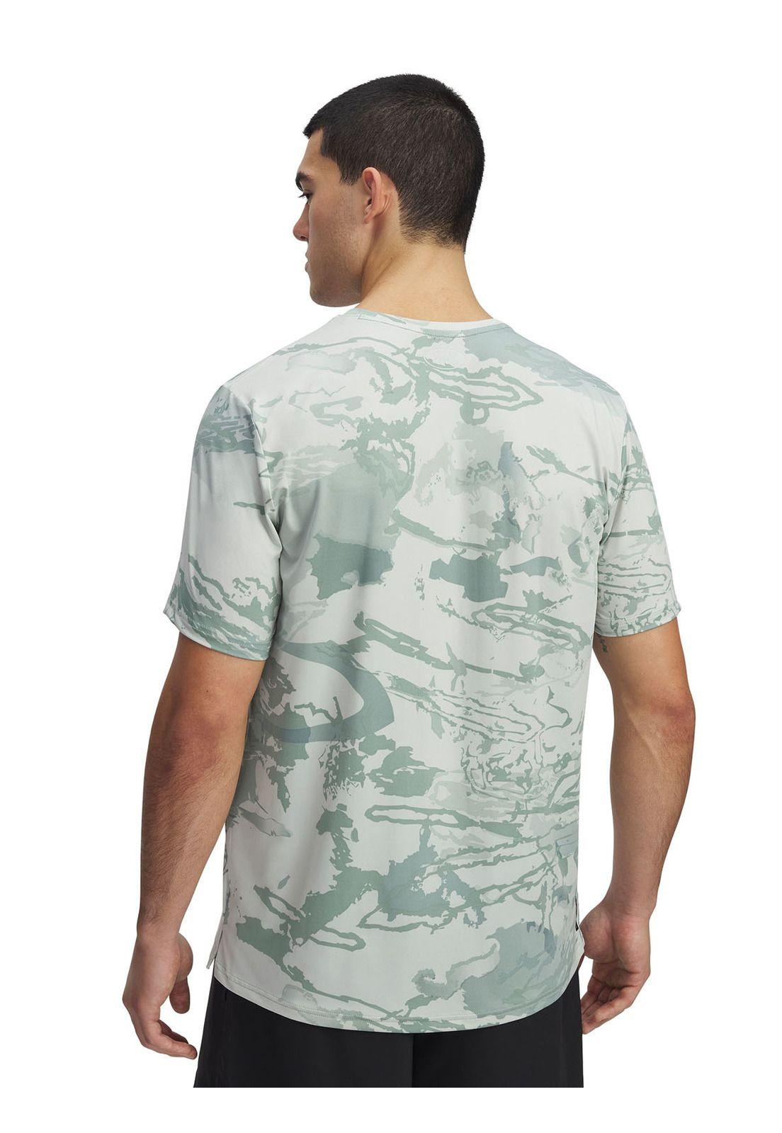 Polera Manga Corta Ua Vanish Energy Printed Verde Para -1