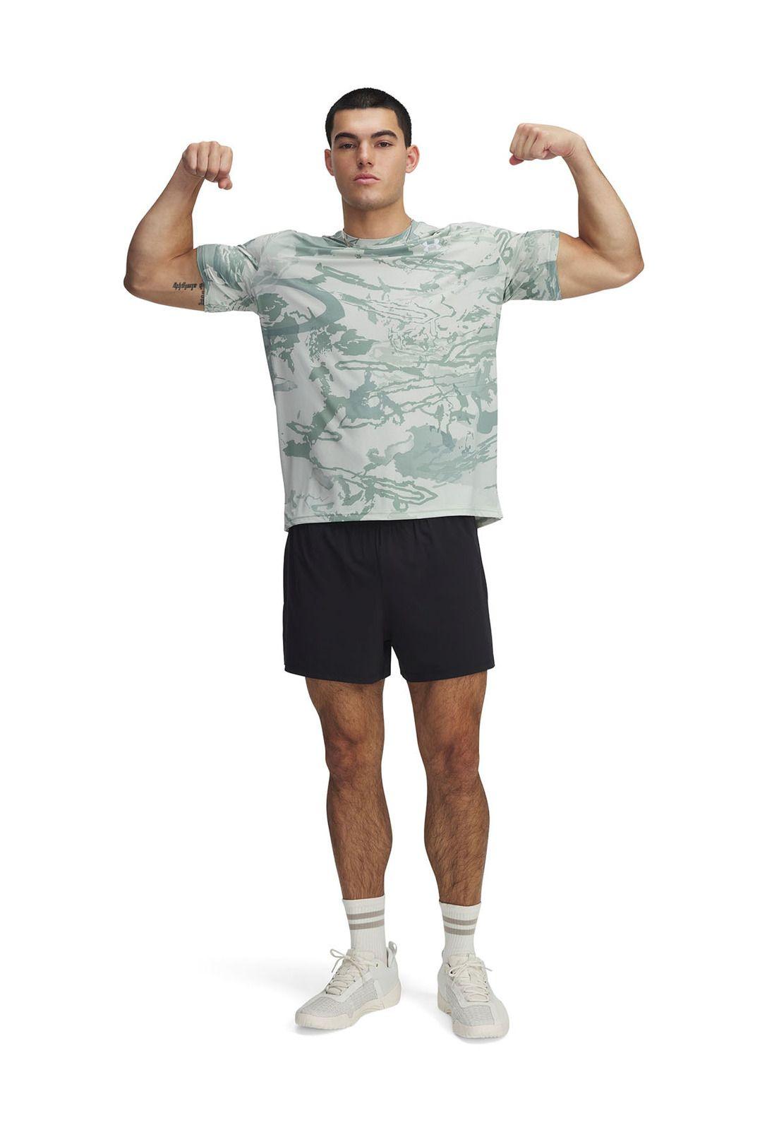 Polera Manga Corta Ua Vanish Energy Printed Verde Para -3