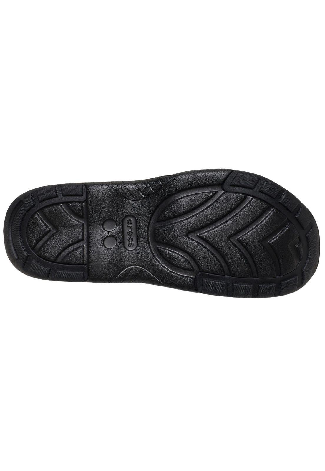 Sandalia Crocs Hombre Yukon Fisherman Negro-5
