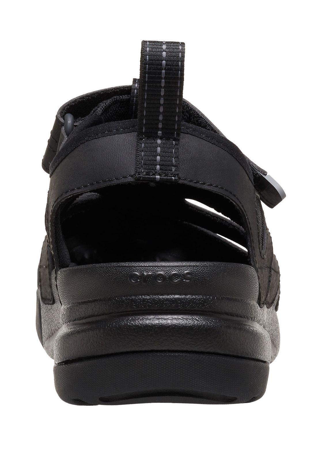 Sandalia Crocs Hombre Yukon Fisherman Negro-7