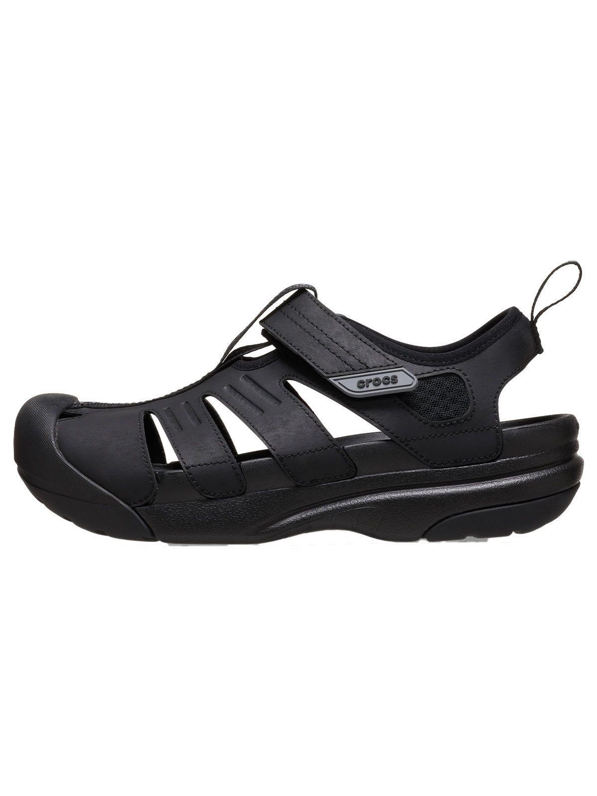 Sandalia Crocs Hombre Yukon Fisherman Negro-1