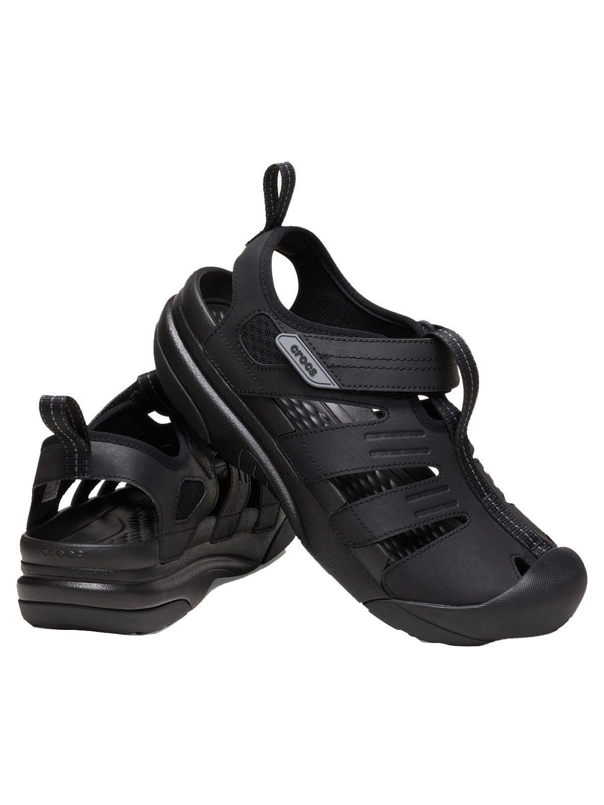 Sandalia Crocs Hombre Yukon Fisherman Negro-3