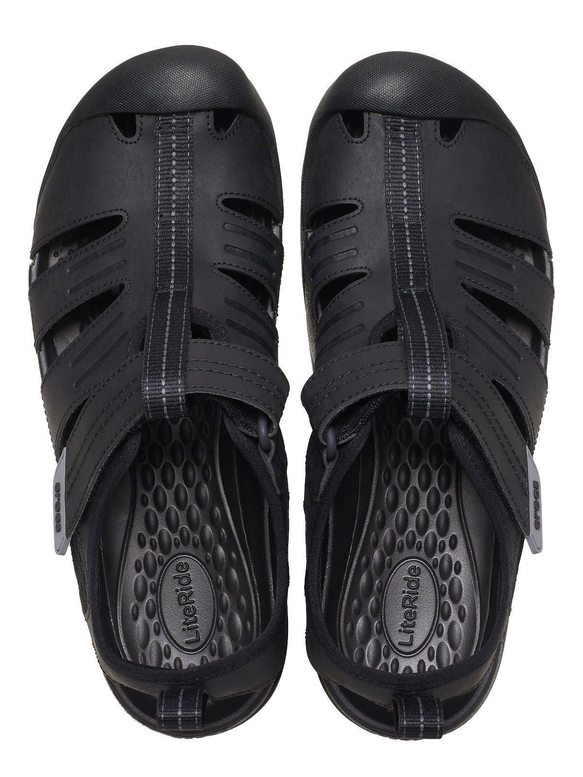 Sandalia Crocs Hombre Yukon Fisherman Negro-4