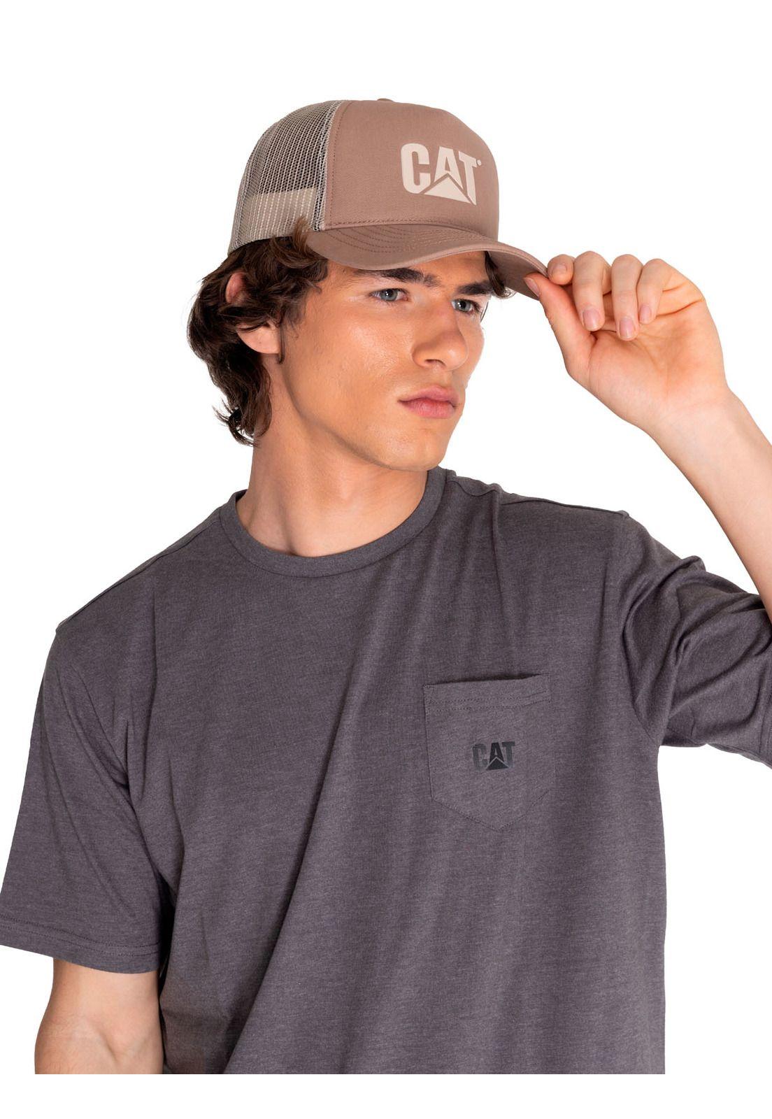 Jockey Beige Cat Logo Mesh Back F Hombre-0