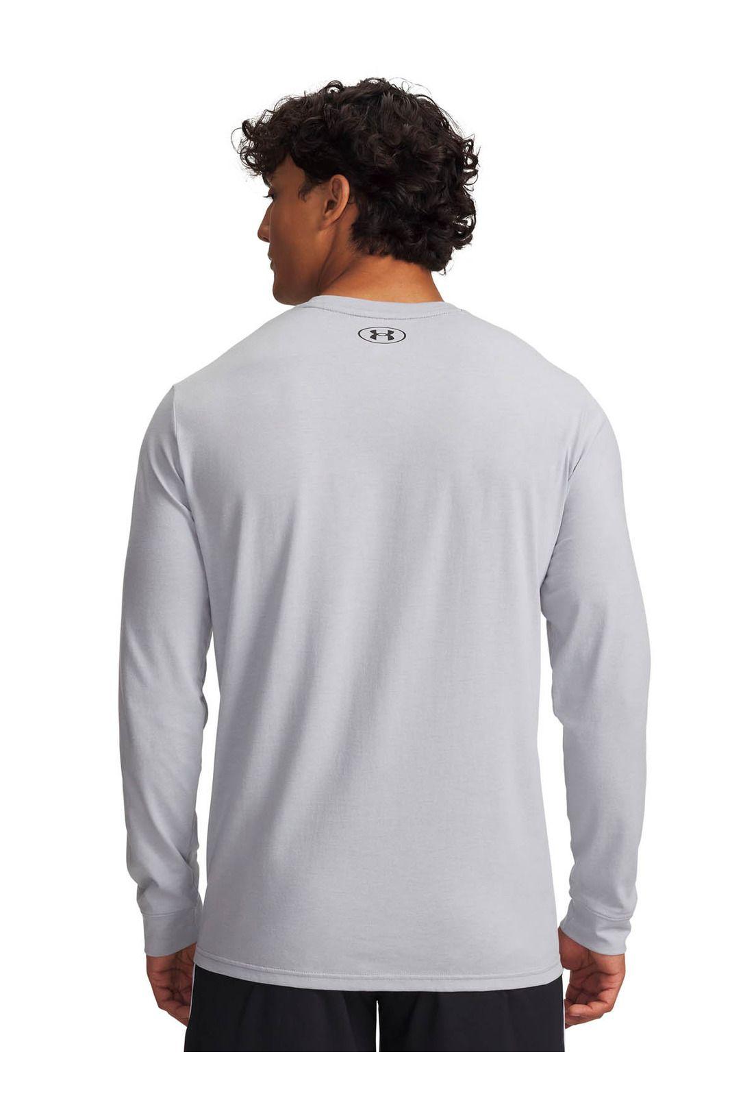 Polera M/L Training  hombre Project Rock gris -1