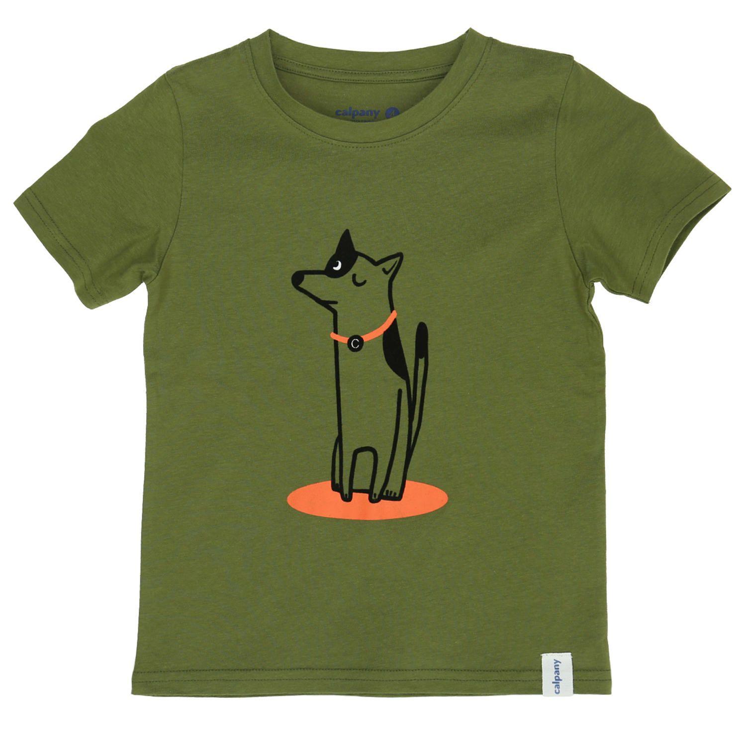 Polera M/C Niño Dog Verde-0