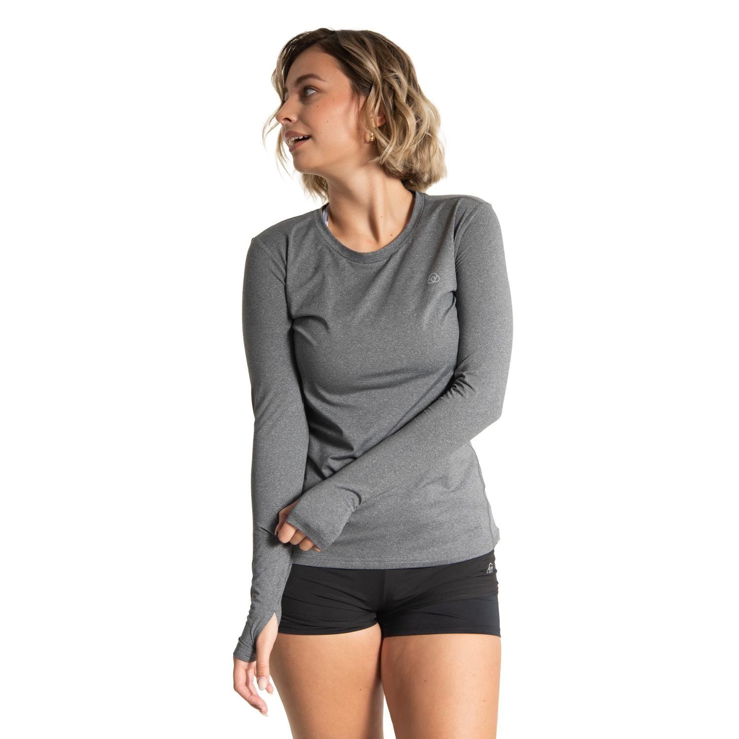 Polera M/L Mujer First Layer Gris-0