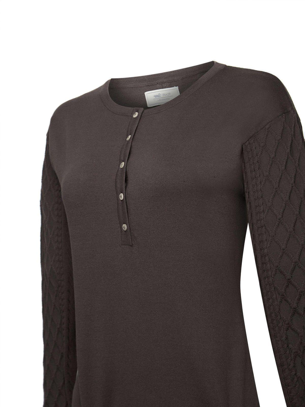 Polera Algodón/Poliéster Mujer Olmo Café-3