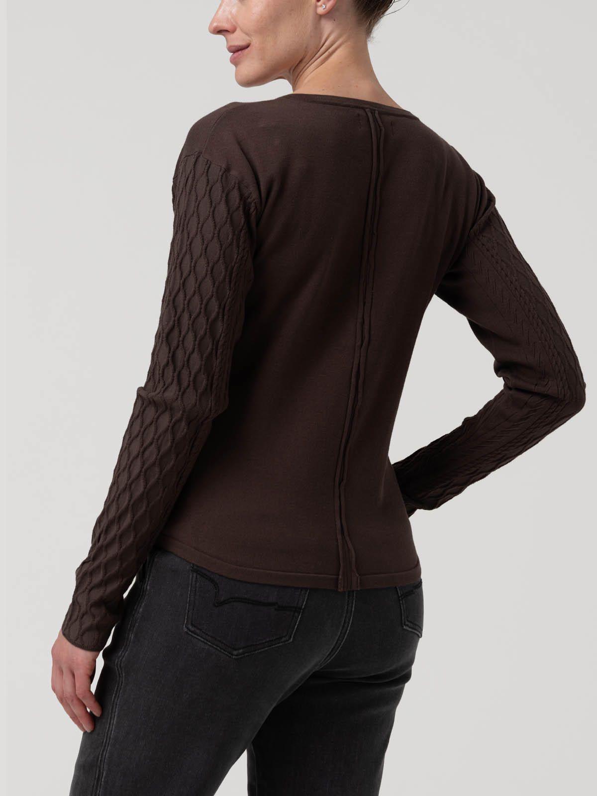 Polera Algodón/Poliéster Mujer Olmo Café-5