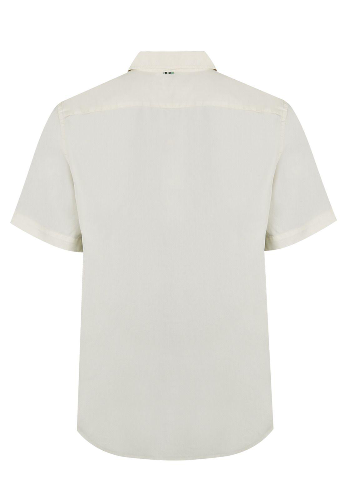 camisa Tencel Blanco Aveiro Hombre -1