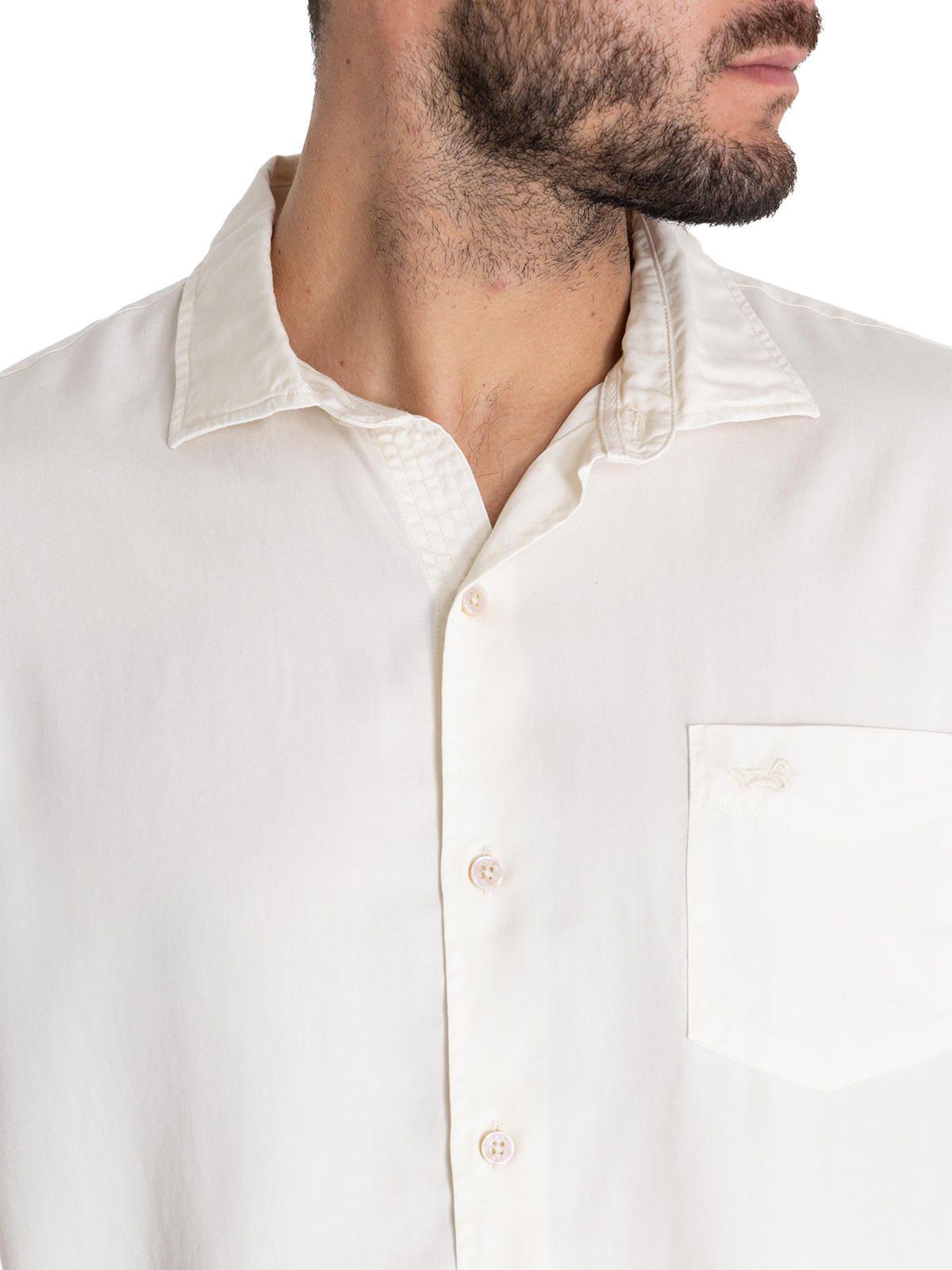 camisa Tencel Blanco Aveiro Hombre -8