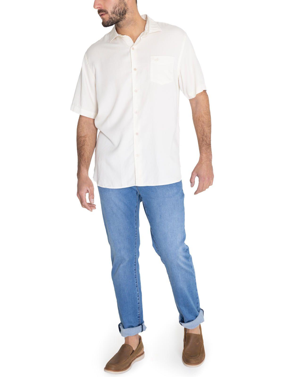 camisa Tencel Blanco Aveiro Hombre -9