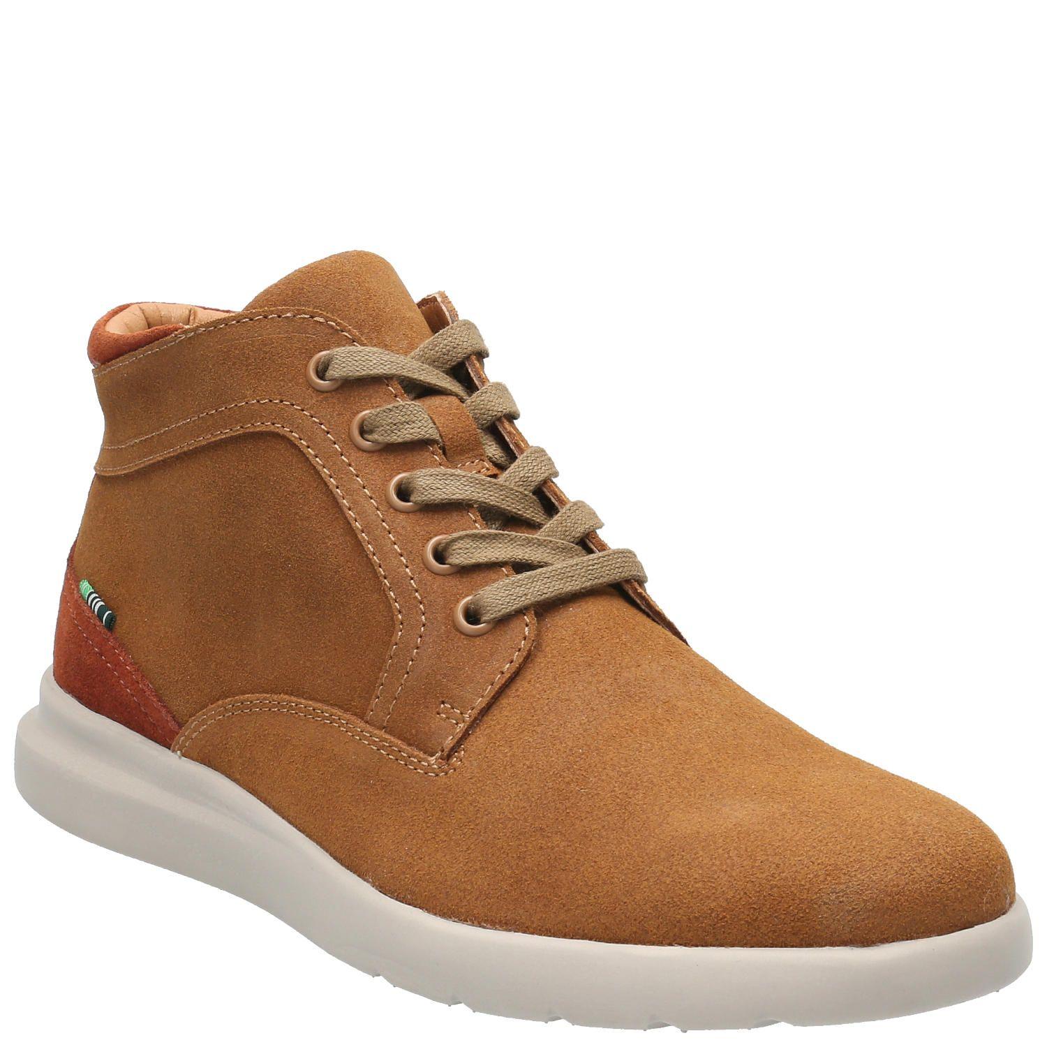 Botín Cuero Hombre Borgen Café Claro-1