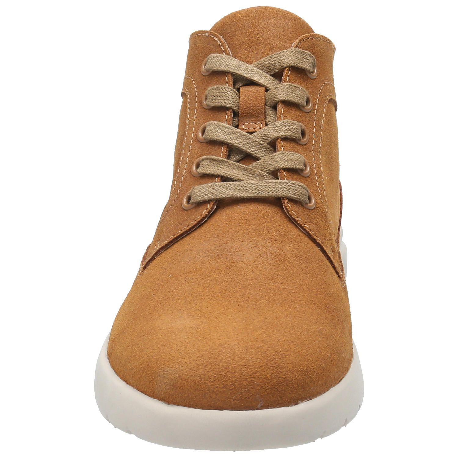 Botín Cuero Hombre Borgen Café Claro-3