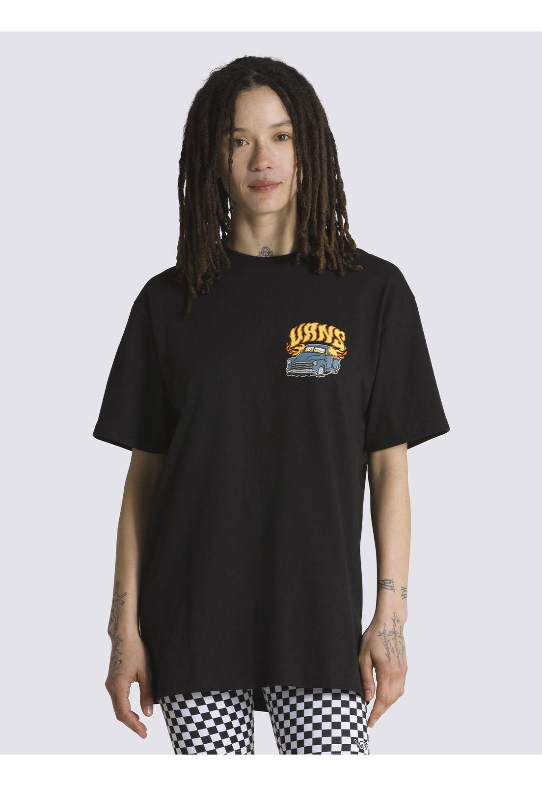 Polera Manga Corta Running On Empty Negro Unisex-3
