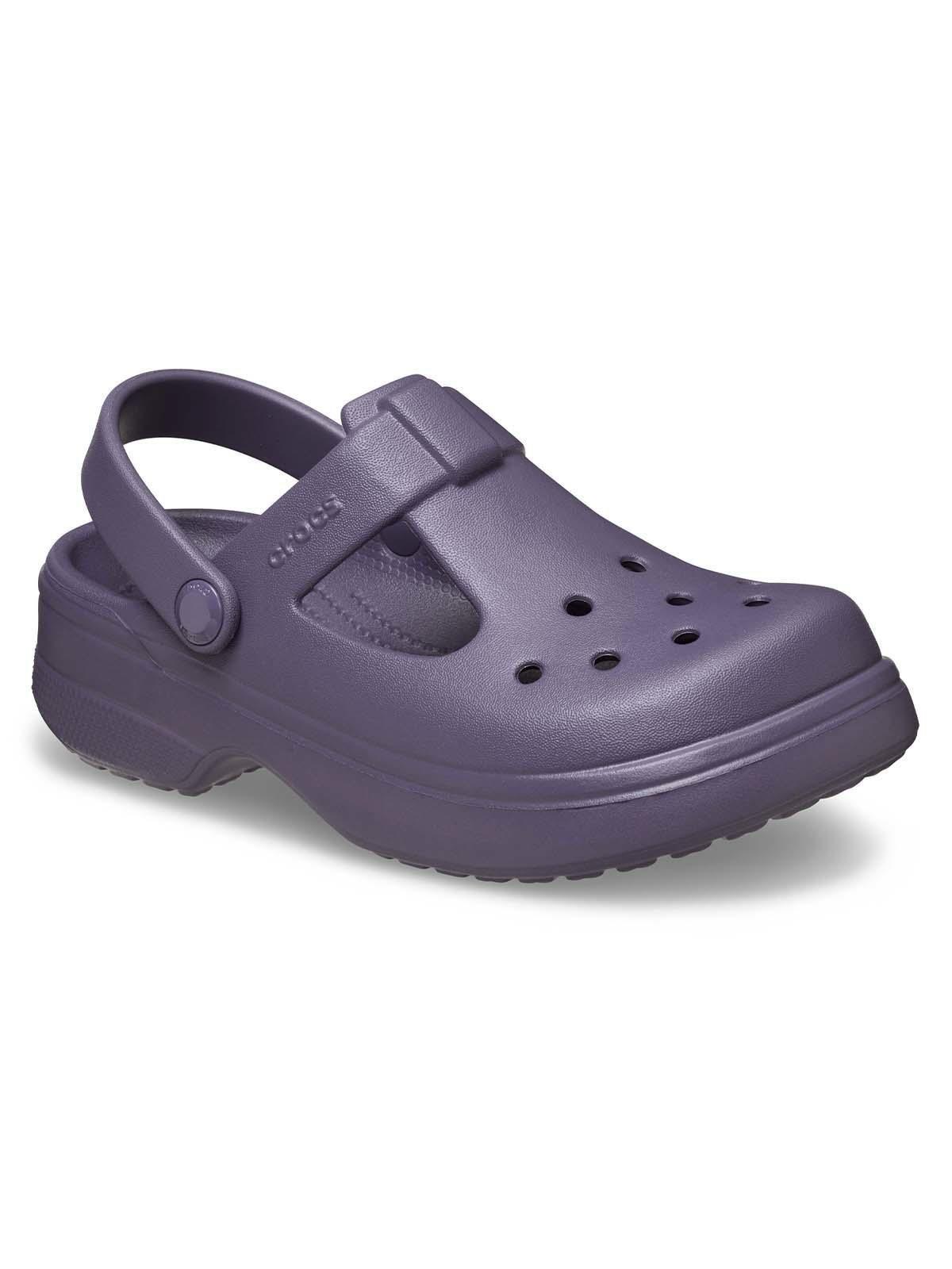 Zueco Crocs Niña Mary Jane K Morado Oscuro-6