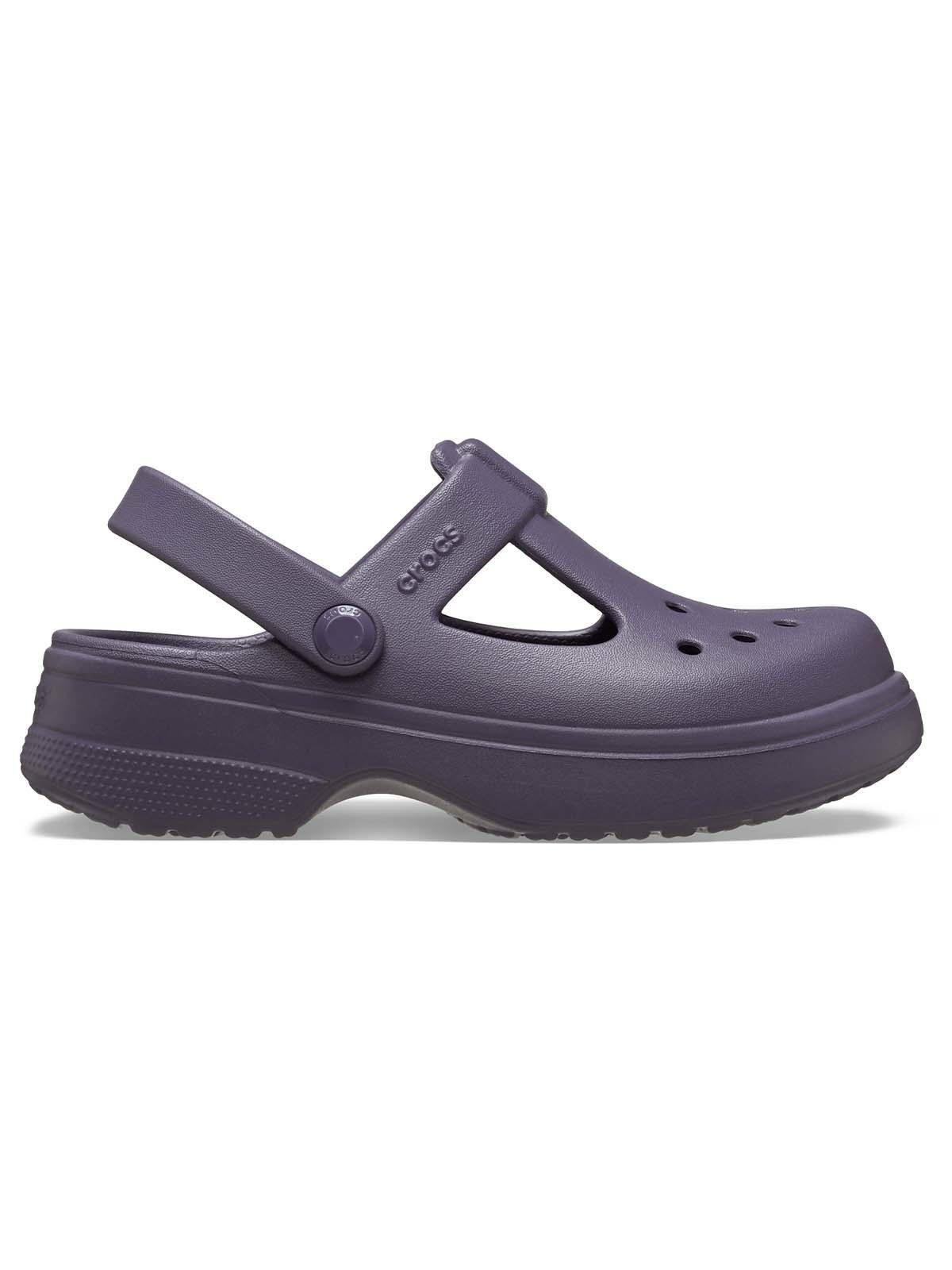 Zueco Crocs Niña Mary Jane K Morado Oscuro-0