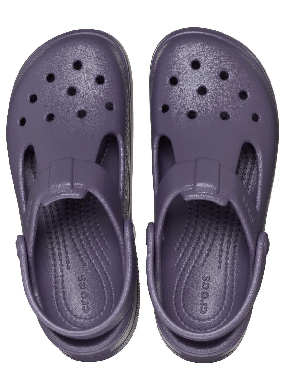 Zueco Crocs Niña Mary Jane K Morado Oscuro-4