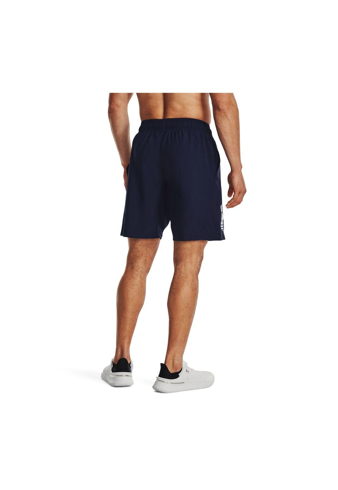 Shorts UA Azul para hombre-4