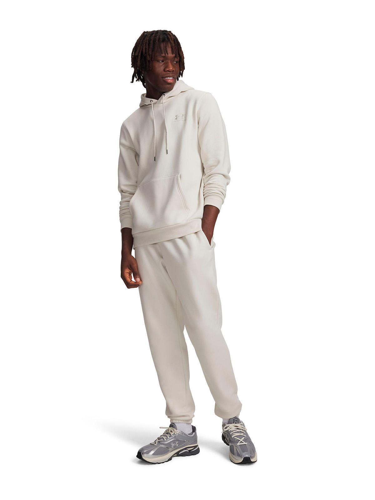 Jogger UA Icon Fleece Blanco Hombre-3
