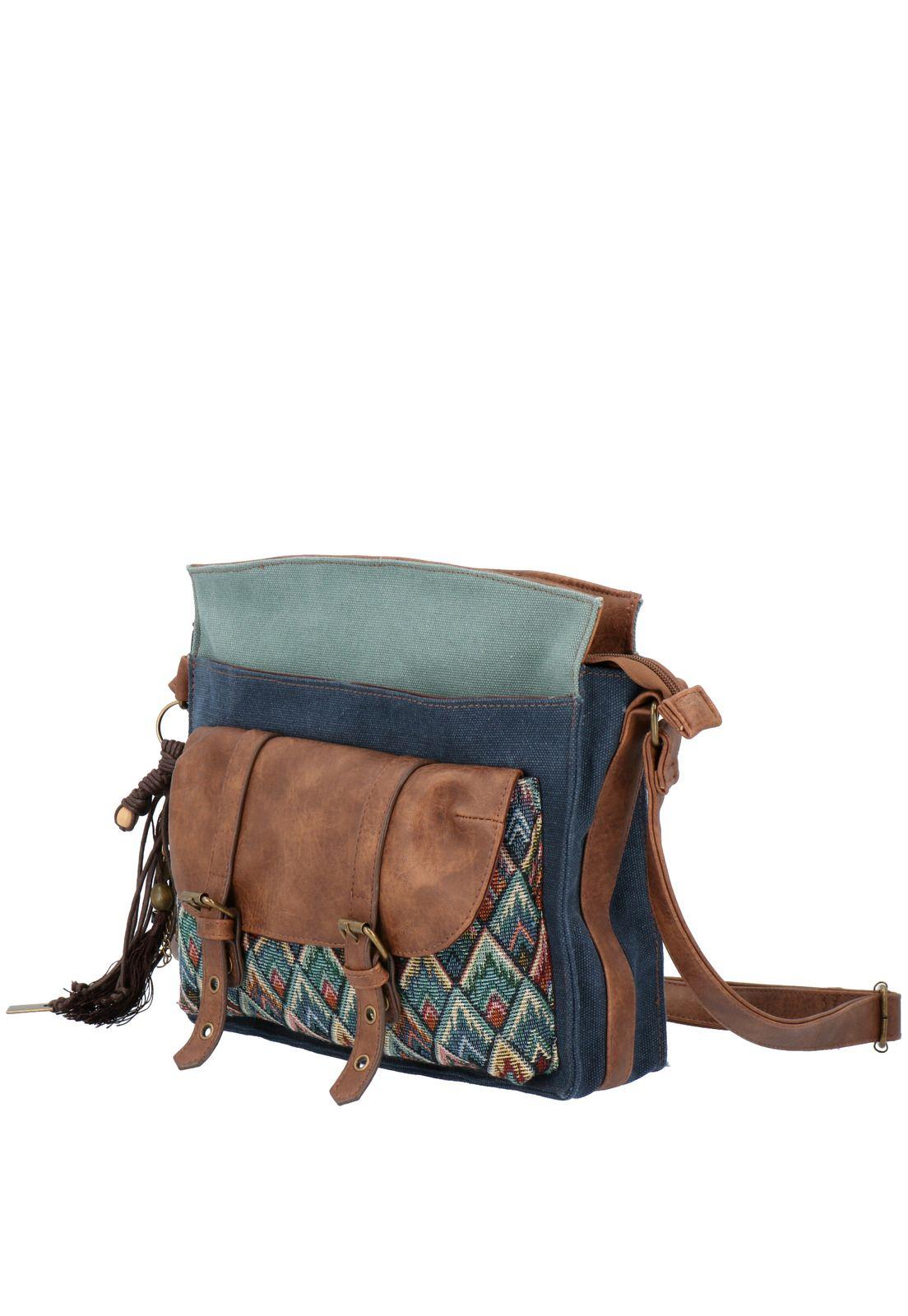 Cartera Mujer Fiore Cross Azul-1