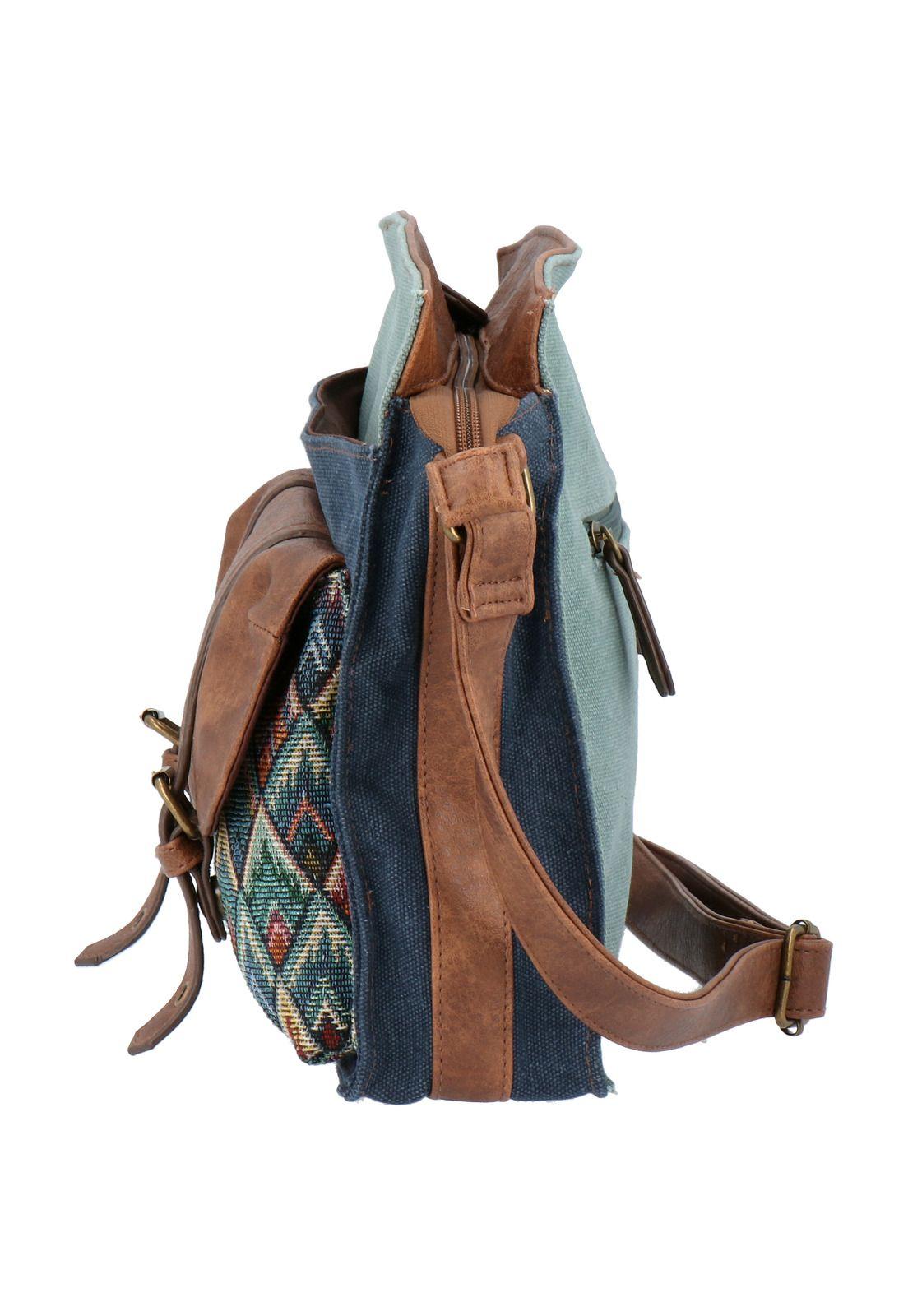 Cartera Mujer Fiore Cross Azul-2