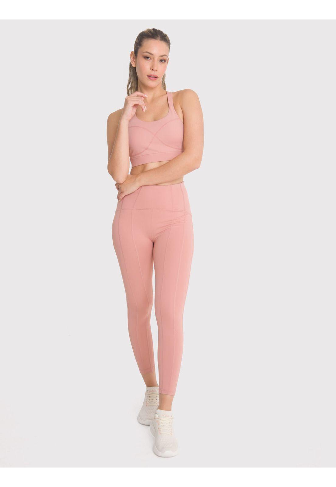 Calza deportiva 7/8 Mujer Ankle Wilma Palo Rosa-1