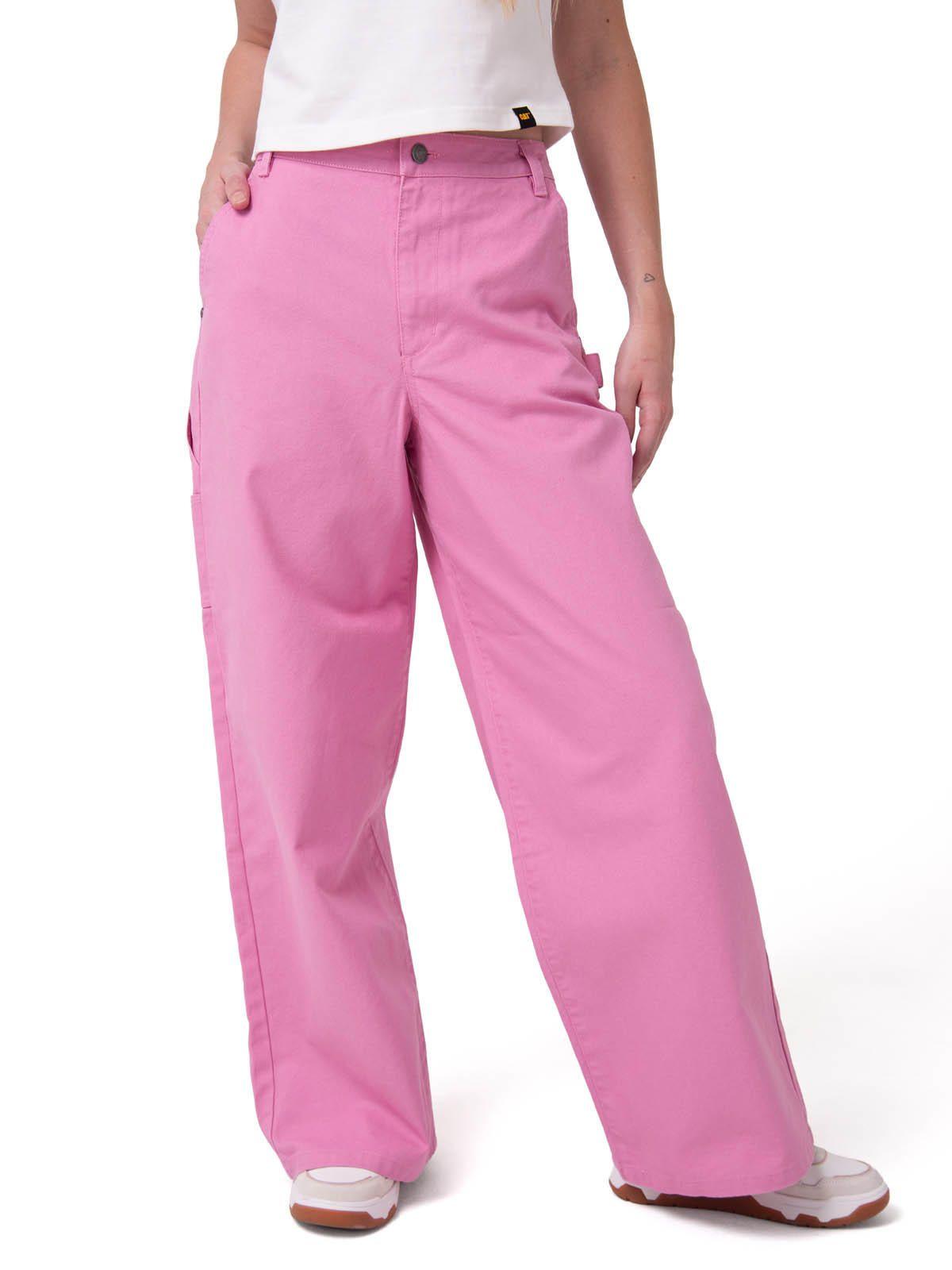 Pantalón Mujer Canvas Carpenter Rosa-0