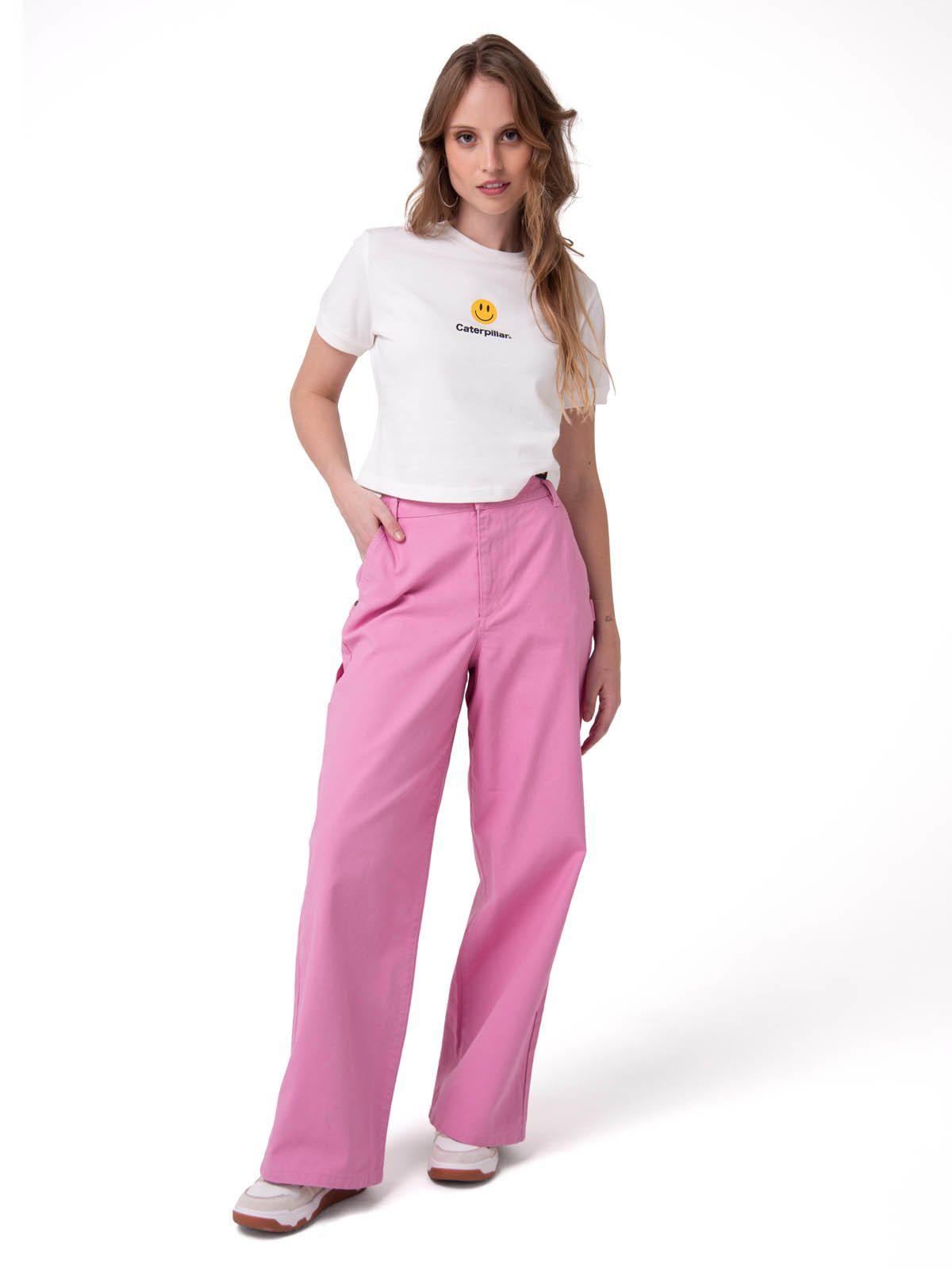 Pantalón Mujer Canvas Carpenter Rosa-6