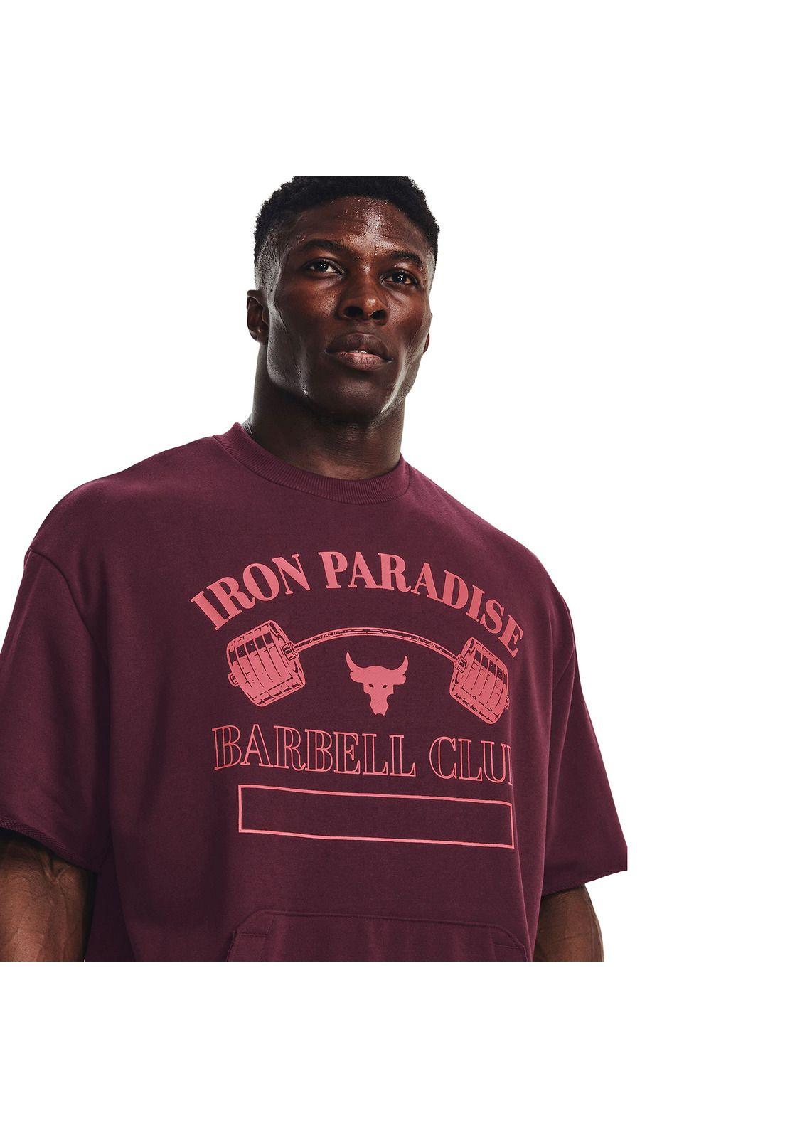 Polerón Pjt Rck Gym Hwt Crew Rojo Hombre-4