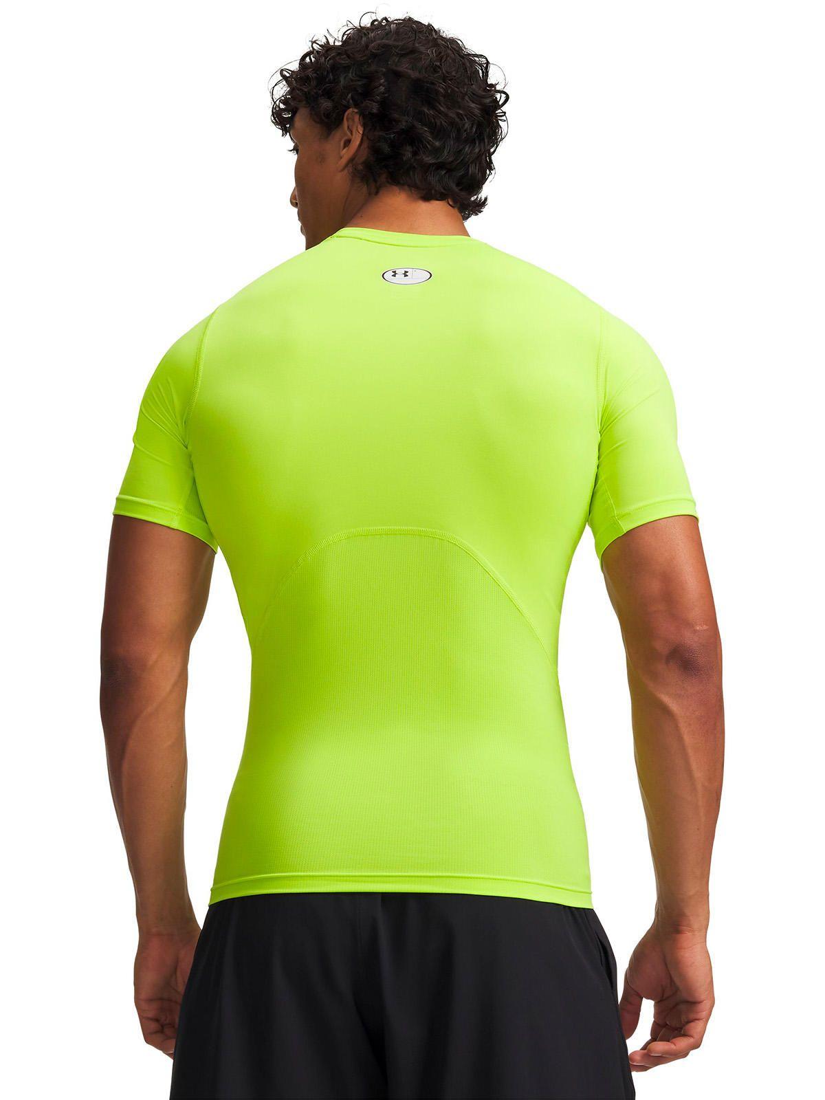 Primera capa superior HeatGear verde Hombre-1